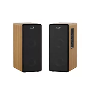 Genius SP-HF1220BT 45-Watt Bluetooth Wood Speakers, Bluetooth, 3.5mm