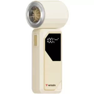 Verbatim (32341) Cool 'n' Go AirJet Handheld Fan - White/Silver