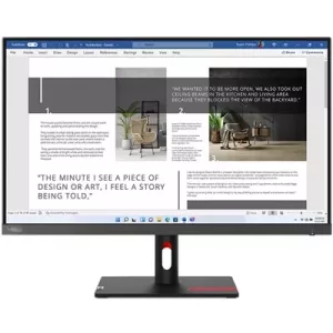 Lenovo ThinkVision S27i-30, 27 Inch, Full HD (1920 x 1080), 100Hz, 4ms, 16:9, IPS, WLED Monitor, HDMI, VGA, Tilt Adjustable, 3 Year Warranty