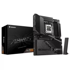 Gigabyte B850 AORUS STEALTH AMD AM5 Socket Motherboard, ATX, 4x DDR5 Slots, 3x M.2 Socket, Fitted I/O Shield, 5GbE LAN, Wi-Fi 7, 1x HDMI Port