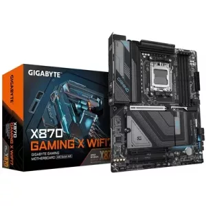 Gigabyte X870 GAMING X WIFI7 AMD AM5 Socket Motherboard, ATX, 4x DDR5 Slots, 3x M.2 Socket, Fitted I/O Shield, 2.5GbE LAN, Wi-Fi 7, 1x HDMI Port / 1x USB-C (USB4)