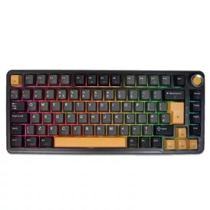 MARVO Titan 75 KG986W Wireless Mechanical Gaming Keyboard, Tri-Mode Connectivity, Wired, 2.4GHz & Bluetooth, Hot-Swappable Mechanical Switches, Vibrant RGB Backlighting, Full-Key Anti-Ghosting - UK Layout