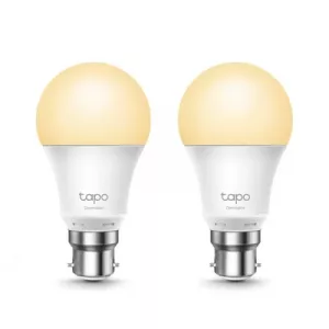 TP-Link Tapo L510B(2-Pack) Dimmable Smart Light Bulb, B22, 2-Pack