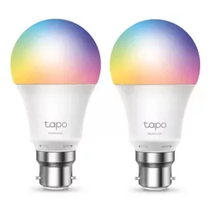 TP-Link Tapo L530B(2-Pack) Smart Wi-Fi Light Bulb, Multicolor, B22, 2-Pack