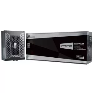 Seasonic PRIME PX ATX 3.1  (PRIME-PX-2200-ATX30  ) 2200W PSU, 135mm Fan, 80 PLUS Platinum, Fully Modular, Individual Black Cables with Braided Pattern, 12 Years Warranty